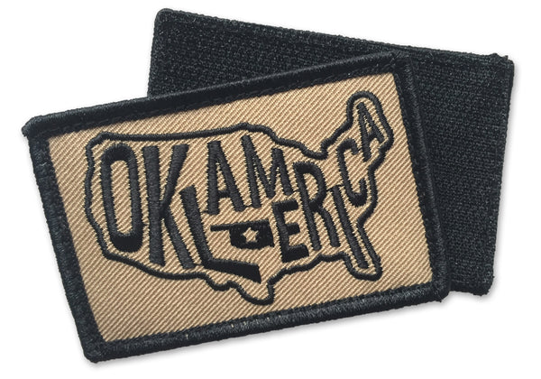 Leather military morale patch – Oklamerica