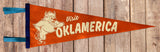 "Visit Oklamerica" retro felt pennant