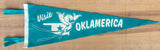 "Visit Oklamerica" retro felt pennant